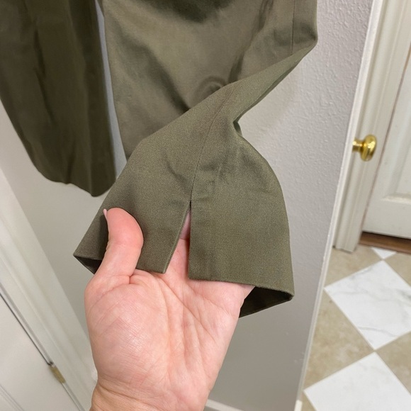 Ralph Lauren Olive Straight Ankle Pants size 10 Old Money Classic Capsule - Picture 4 of 5